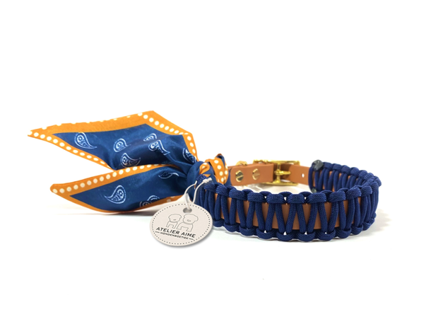 ATELIER AIME - Foulard Collar - Navy Nomad