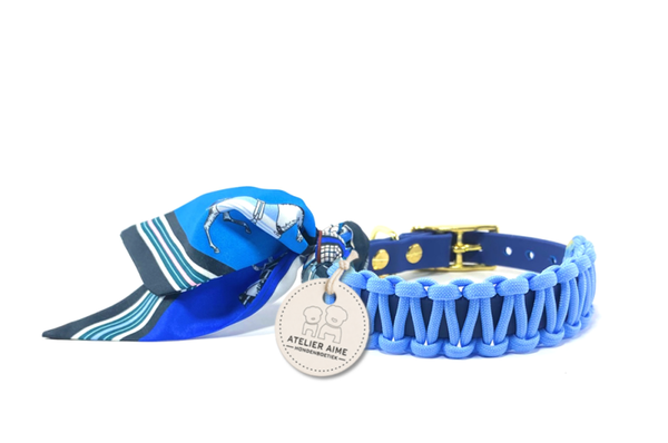 ATELIER AIME - Foulard Collar - Popping Blue