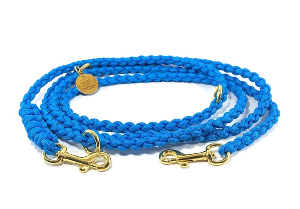 ATELIER AIME - Handvrije verstelbare gevlochten lijn Metallic Royal Blue
