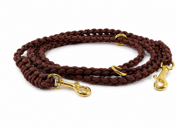 ATELIER AIME - Handvrije verstelbare gevlochten lijn Walnut