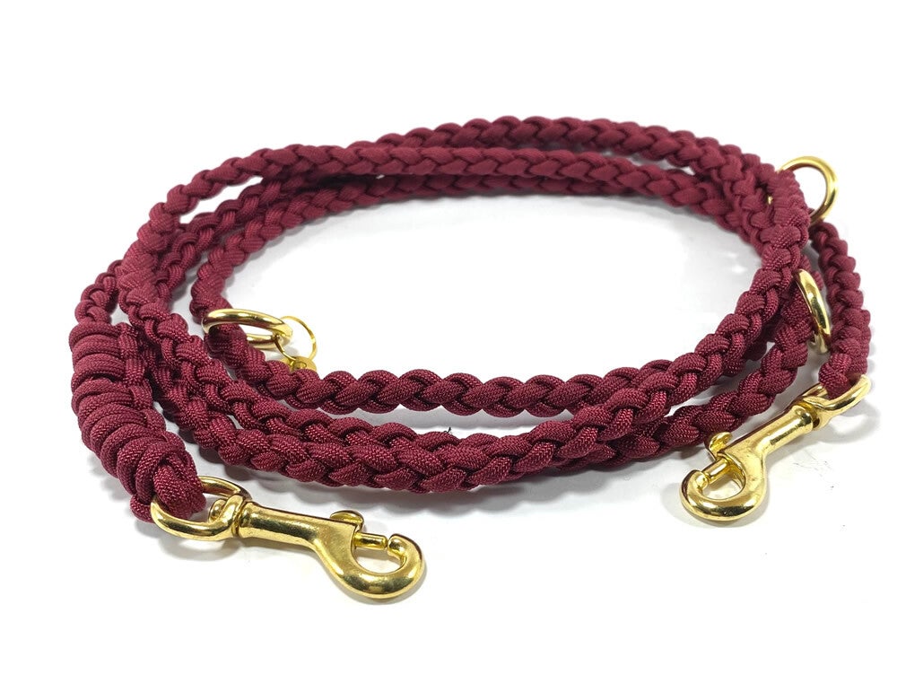 ATELIER AIME - Handvrije verstelbare gevlochten lijn Burgundy