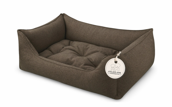 Hondenmand Dark Brown vilt