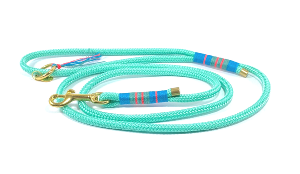 ATELIER AIME - Leiband volledig in touw 8mm (Mint Blue)