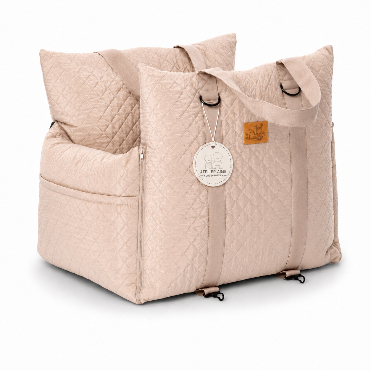 Honden automand Royal Taupe Quilt Waterproof