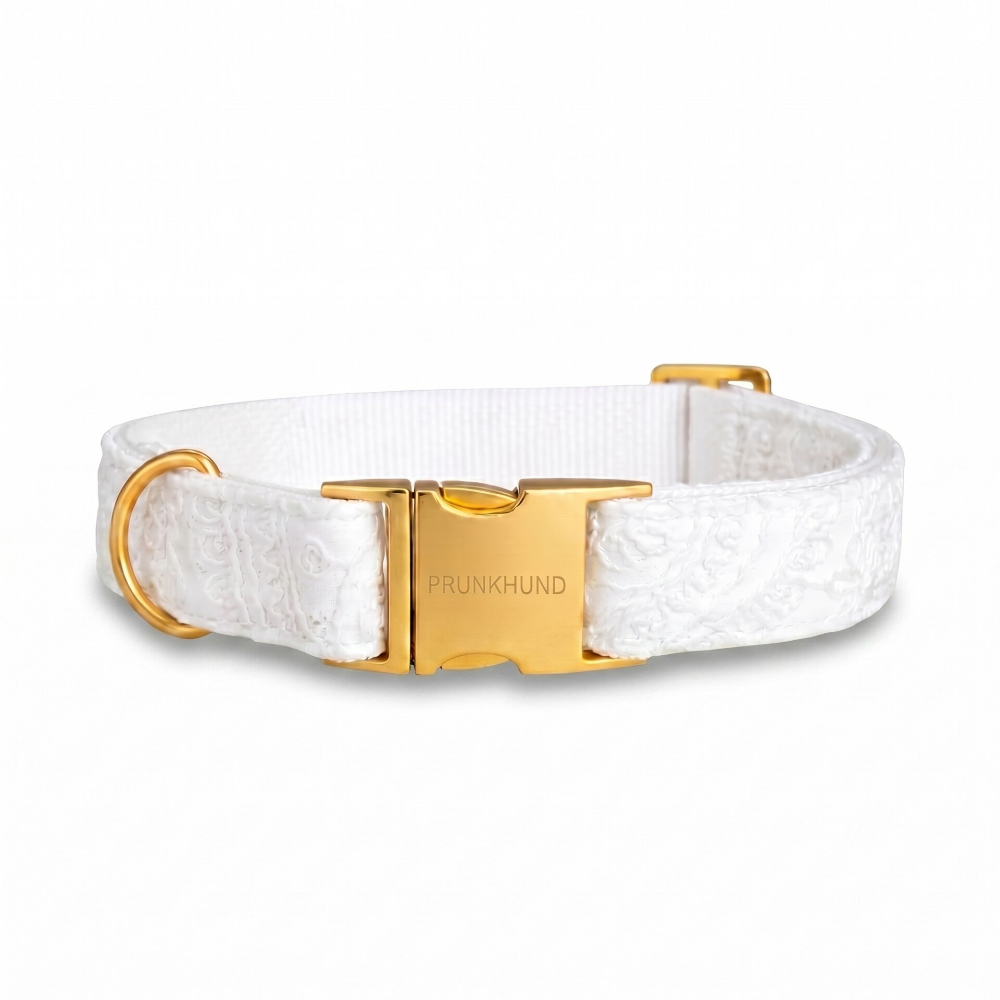 PRUNKHUND - Halsband Ivory