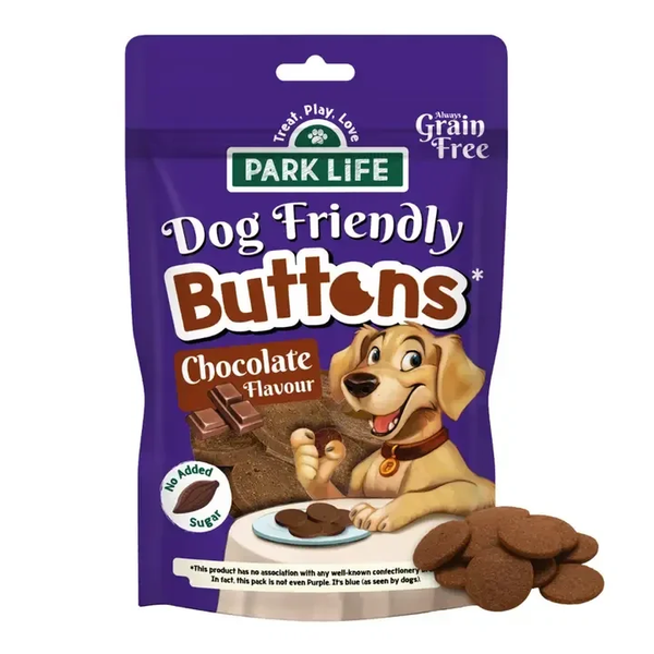 Dog friendly soft baked buttons - chocolade (80gr.)