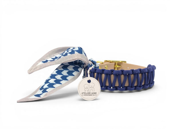 ATELIER AIME - Foulard Collar - Royal Tide