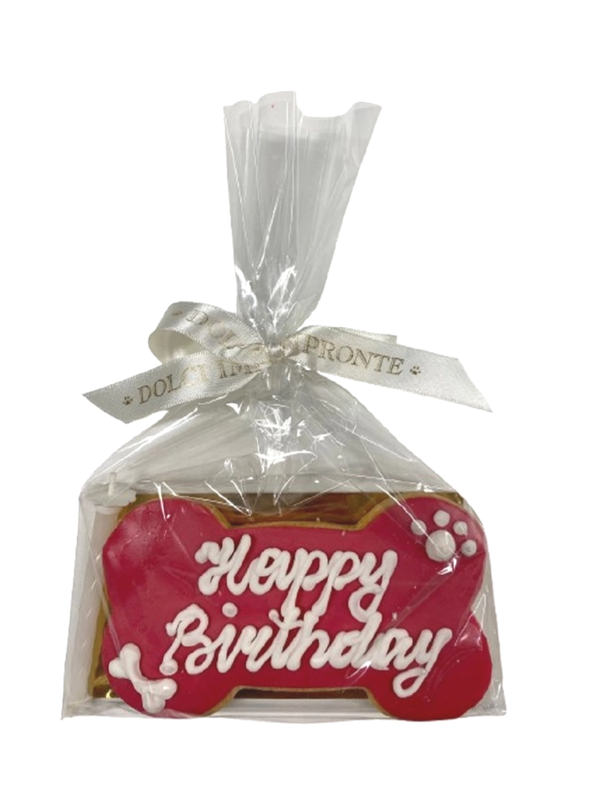 Birthday Bone: (zandkorstkoek) Pink