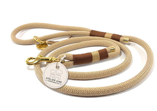ATELIER AIME - Leiband volledig in touw 10mm (Beige)