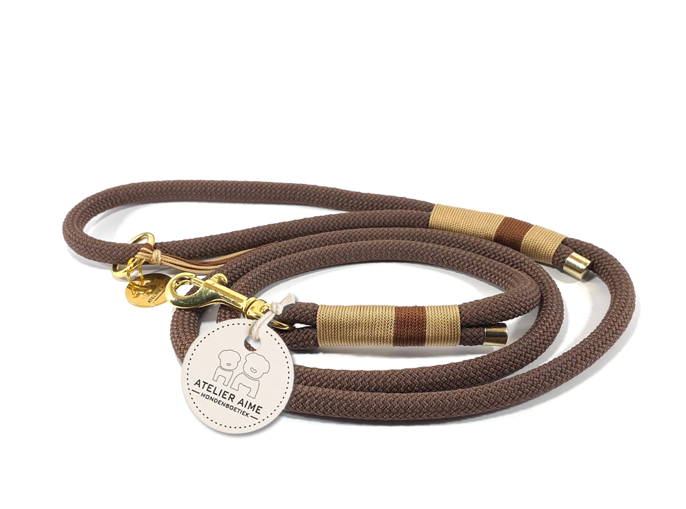 ATELIER AIME - Leiband volledig in touw 10mm (Brown)