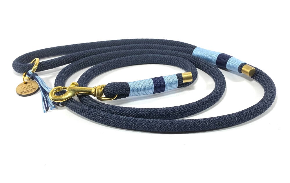 ATELIER AIME - Leiband volledig in touw 10mm (Midnight Blue)