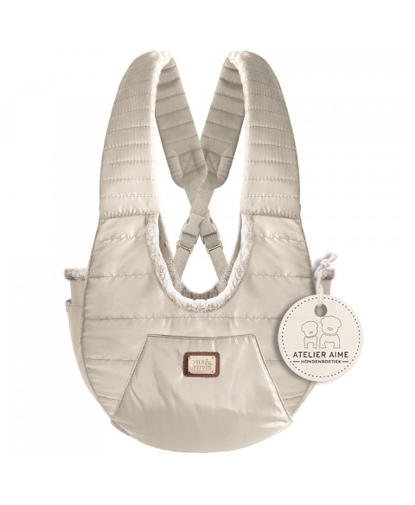 MILK AND PEPPER - Angela - Front Carrier Bag Fourrure Taupe