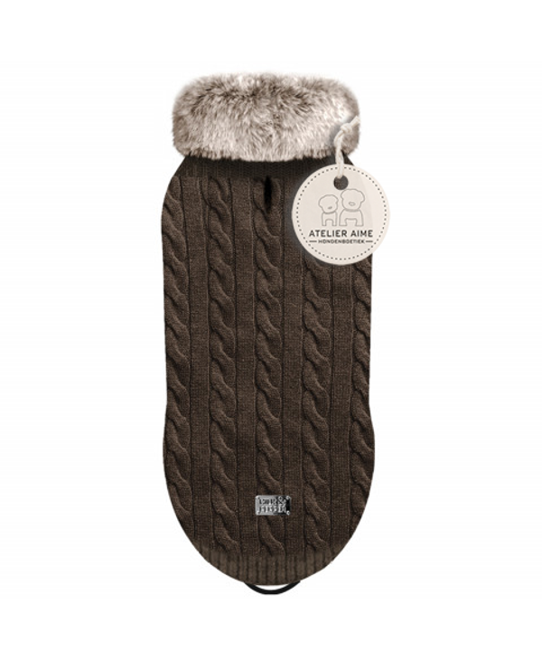 MILK AND PEPPER - Cornelius Pull Ebony / Brown Fur