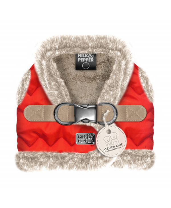 MILK AND PEPPER - Percy Harnais Vermilion / Beige Fur