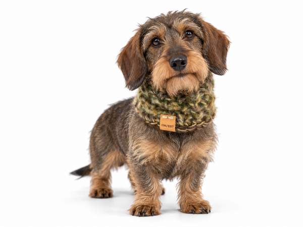 Mohair Snood (Neckwarmer) Shade of Green - Handgemaakt