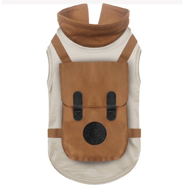 MILK AND PEPPER - T-shirt 'Sac a dos' Camel Beige