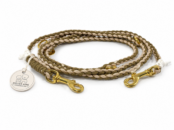 ATELIER AIME - Handvrije verstelbare gevlochten lijn Pearl Moss