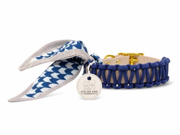ATELIER AIME - Foulard Collar - Royal Tide