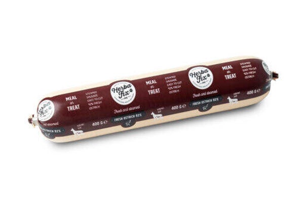 Gestoomde worst Struisvogel