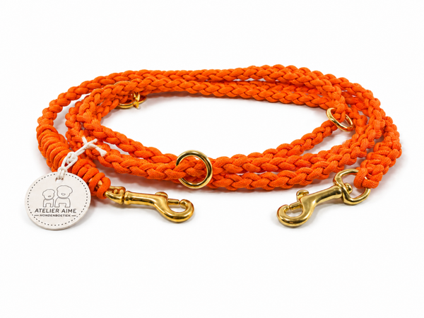 ATELIER AIME - Handvrije verstelbare gevlochten lijn Sunset Orange