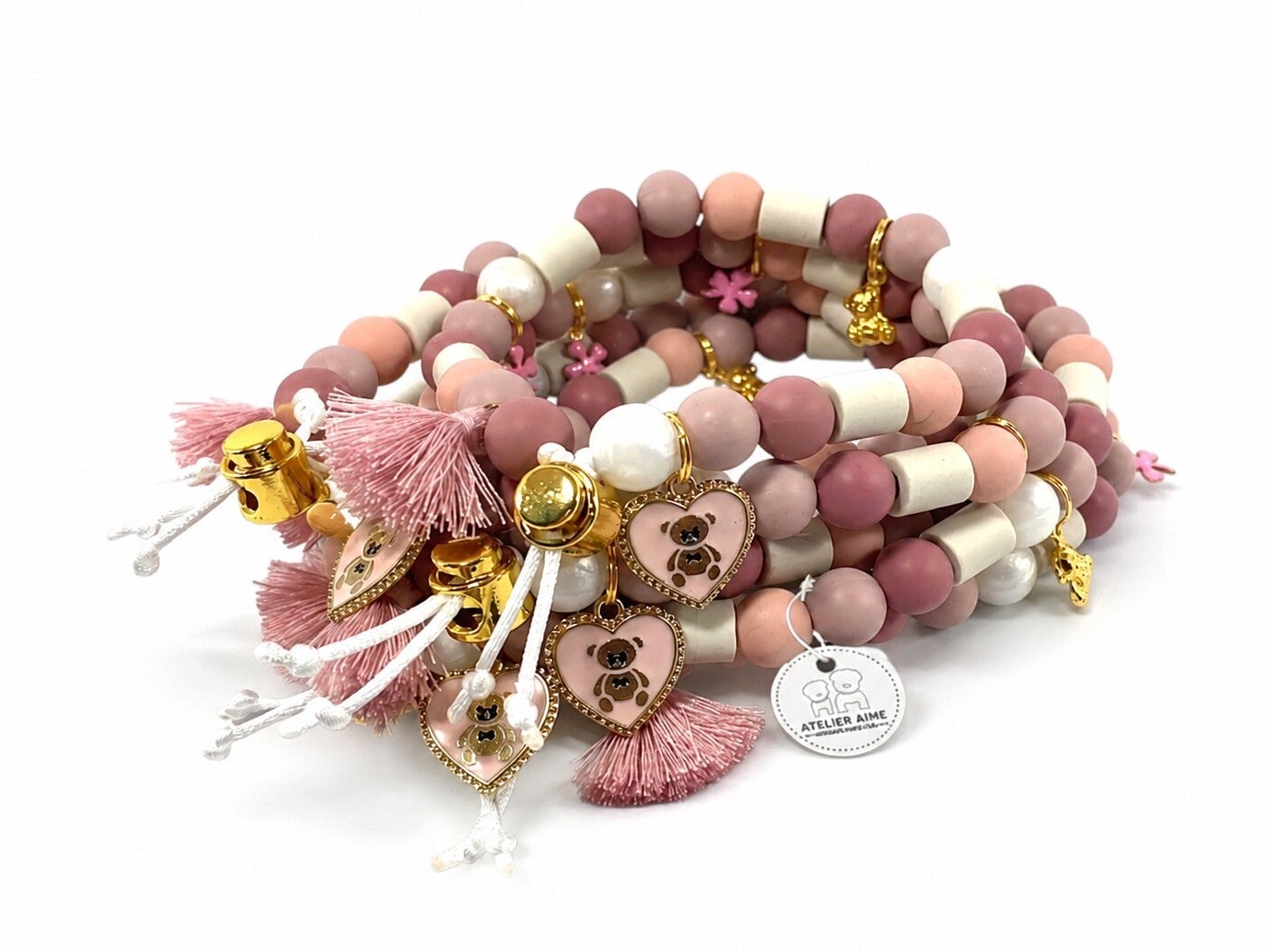 ATELIER AIME - Anti-tekenketting (Teddy Coral)