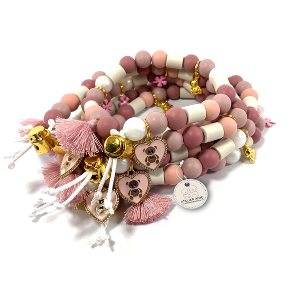 ATELIER AIME - Anti-tekenketting (Teddy Coral)