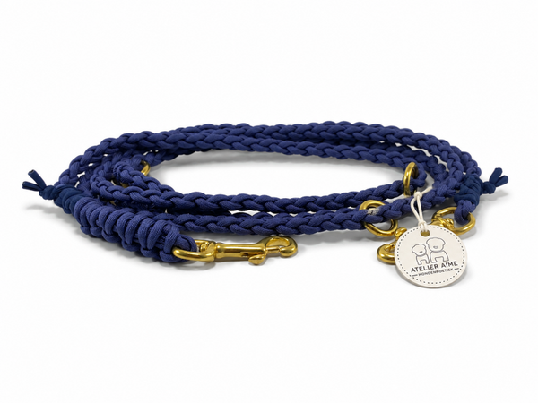 ATELIER AIME - Handvrije verstelbare gevlochten lijn Navy Blue