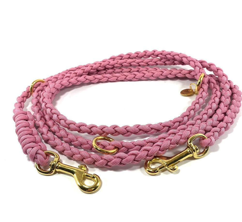 ATELIER AIME - Handvrije verstelbare gevlochten lijn Old Pink