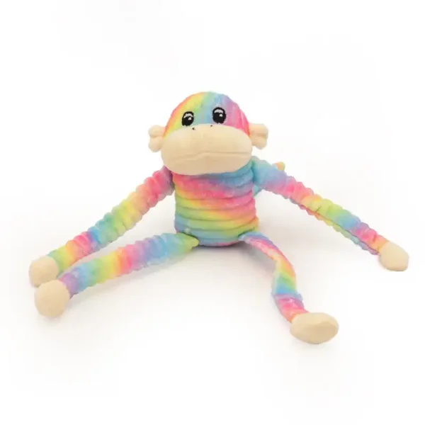 Spencer the Crinkle Monkey Rainbow Small
