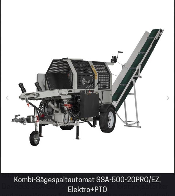 KOMBI-SÄGESPALTAUTOMAT SSA-500-20PRO/EZ, ELEKTRO+PTO
