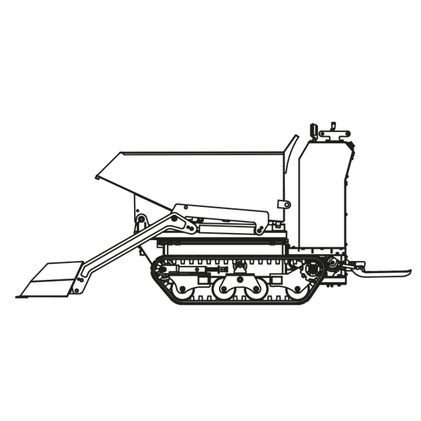 Elektro Raupendumper MD800EF-S (Fernsteuerung & Schaufel)