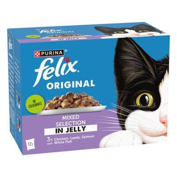 Felix original Mixed selection in Jelly 7yrs+ x12 pouches