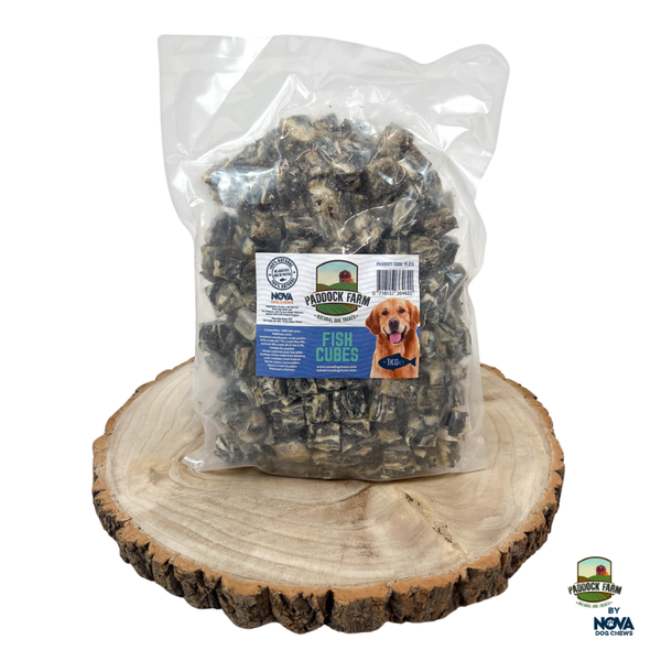 Fish Skin Cubes 1kg (2cm x 2cm)