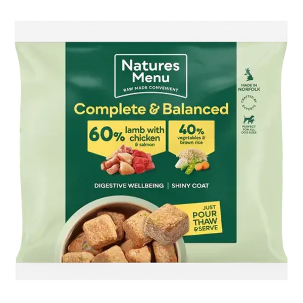 Natures Menu 60/40 Complete and Balanced Lamb with chicken 1kg