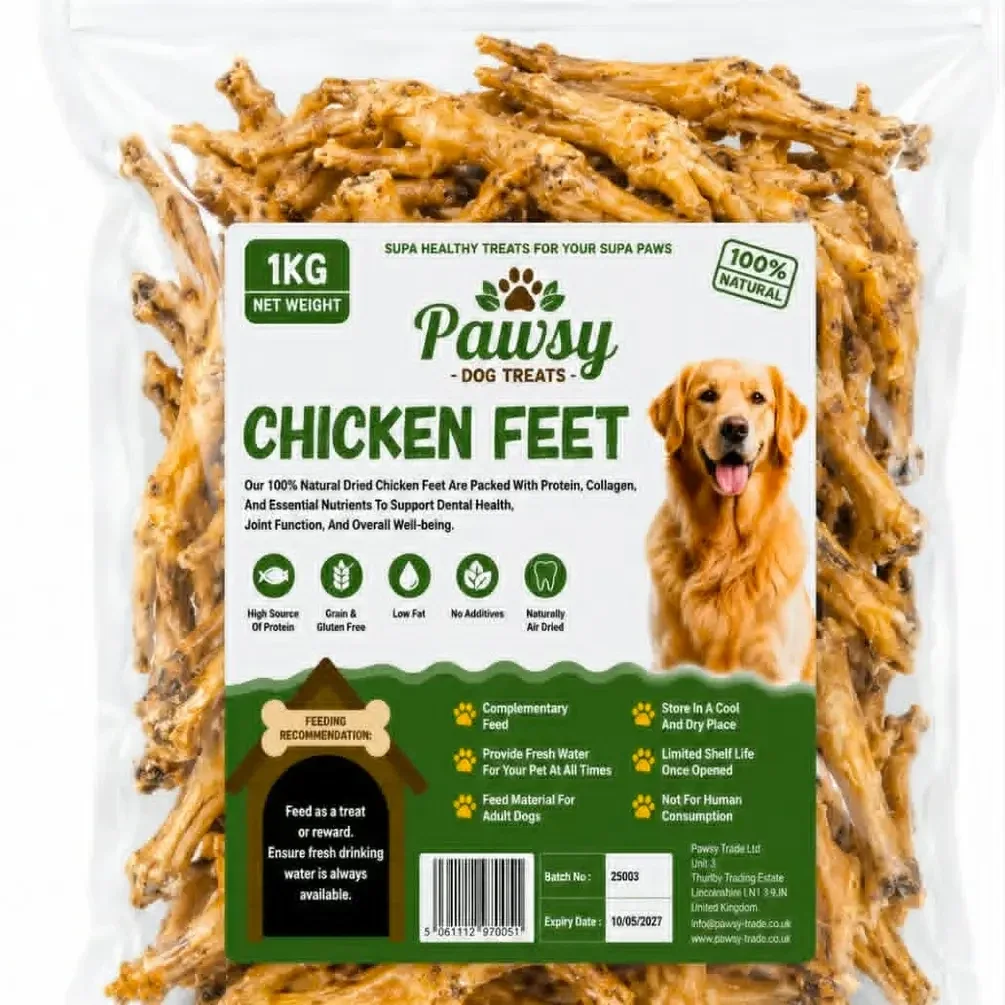 Pawsy Chicken Feet 1kg