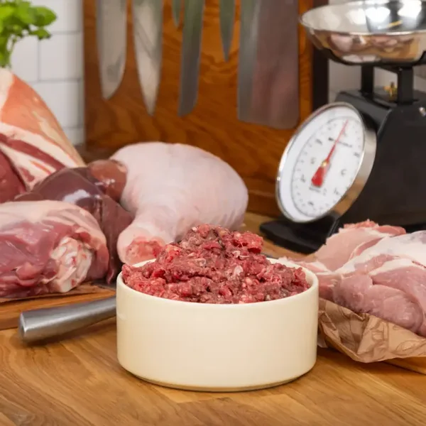 The Dogs Butcher Mixed meat with turkey 80-10-10 1kg