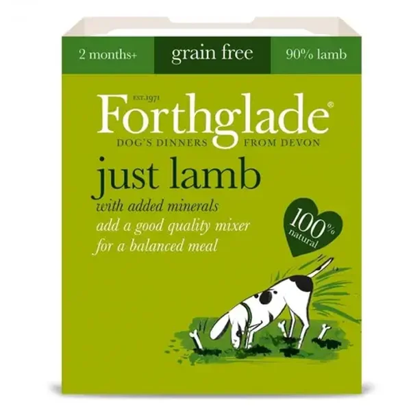 Forthglade Adult GF Just 90% Lamb 395g x18 pack