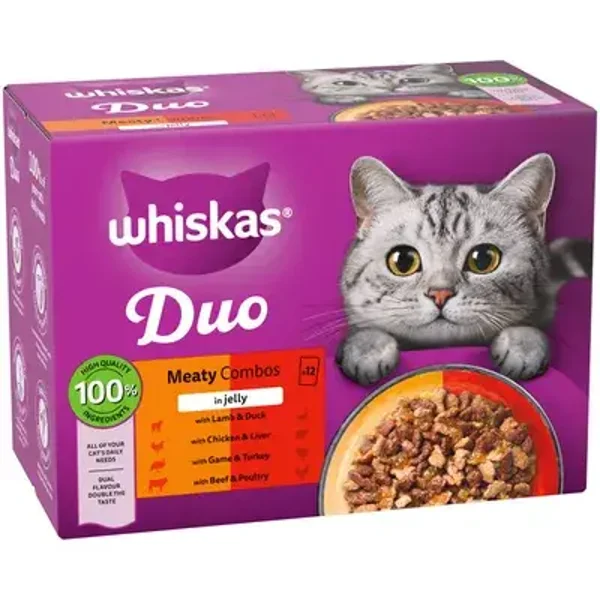 Whiskas Duo x12 sachets in jelly