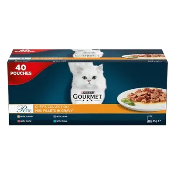Gourmet Perle Pouches Chefs Collection Mixed Pack 40 x 85g