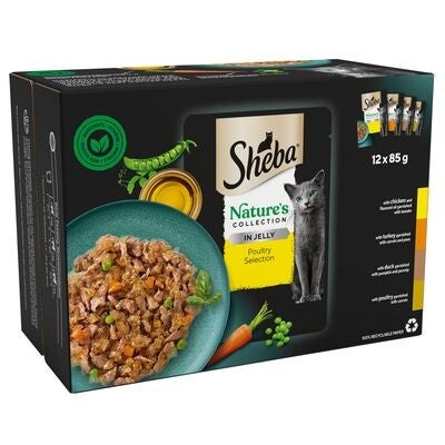 SHEBA Nature's Collection Adult Cat Food Poultry in Jelly 40 x 85g Pouch