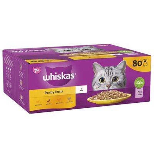 Whiskas Senior 7+ Poultry Feasts x80
