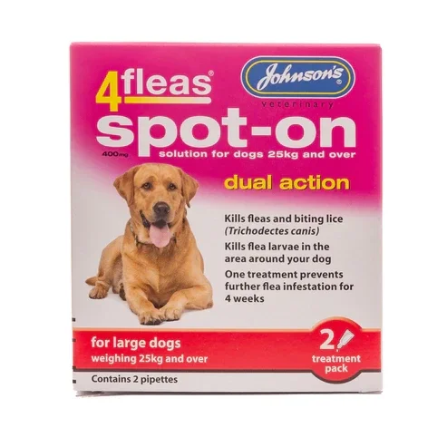 Johnsons 4fleas Sot On Large Dog x2 treatments