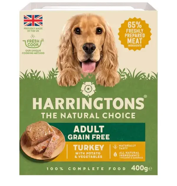 Harringtons Wet Turkey & Potato 400g x8 pack