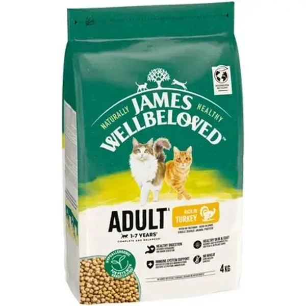 James Wellbeloved Adult Cat Dry Food Chicken and Rice 4kg