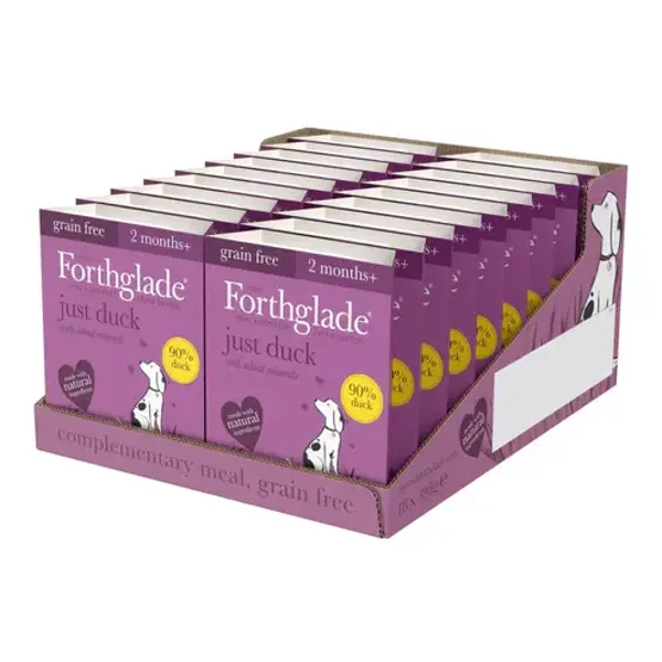 Forthglade Adult GF Just 90% Duck 395g x18 pack