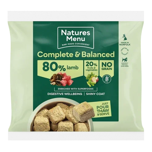 Natures Menu 80/20 Complete and Balanced Lamb 1kg