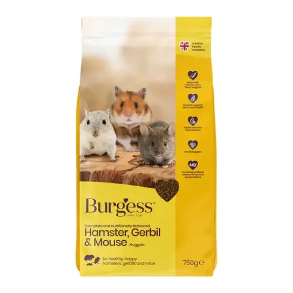 Burgess Hamster & Gerbil 750g