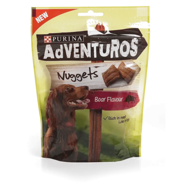 Adventuros Nuggets Dog Treats Boar Flavour 90g