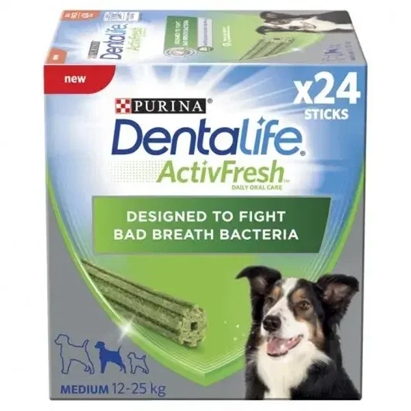 Dentalife Activfresh Medium Dog Treat Dental Stick x24 Sticks