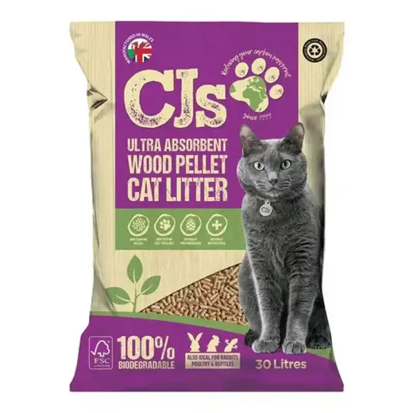 CJ Ultra wood litter 30ltr